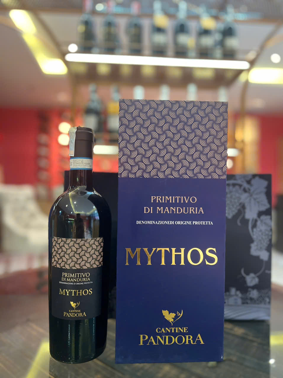Rượu vang Cantine Pandora Mythos Primitivo